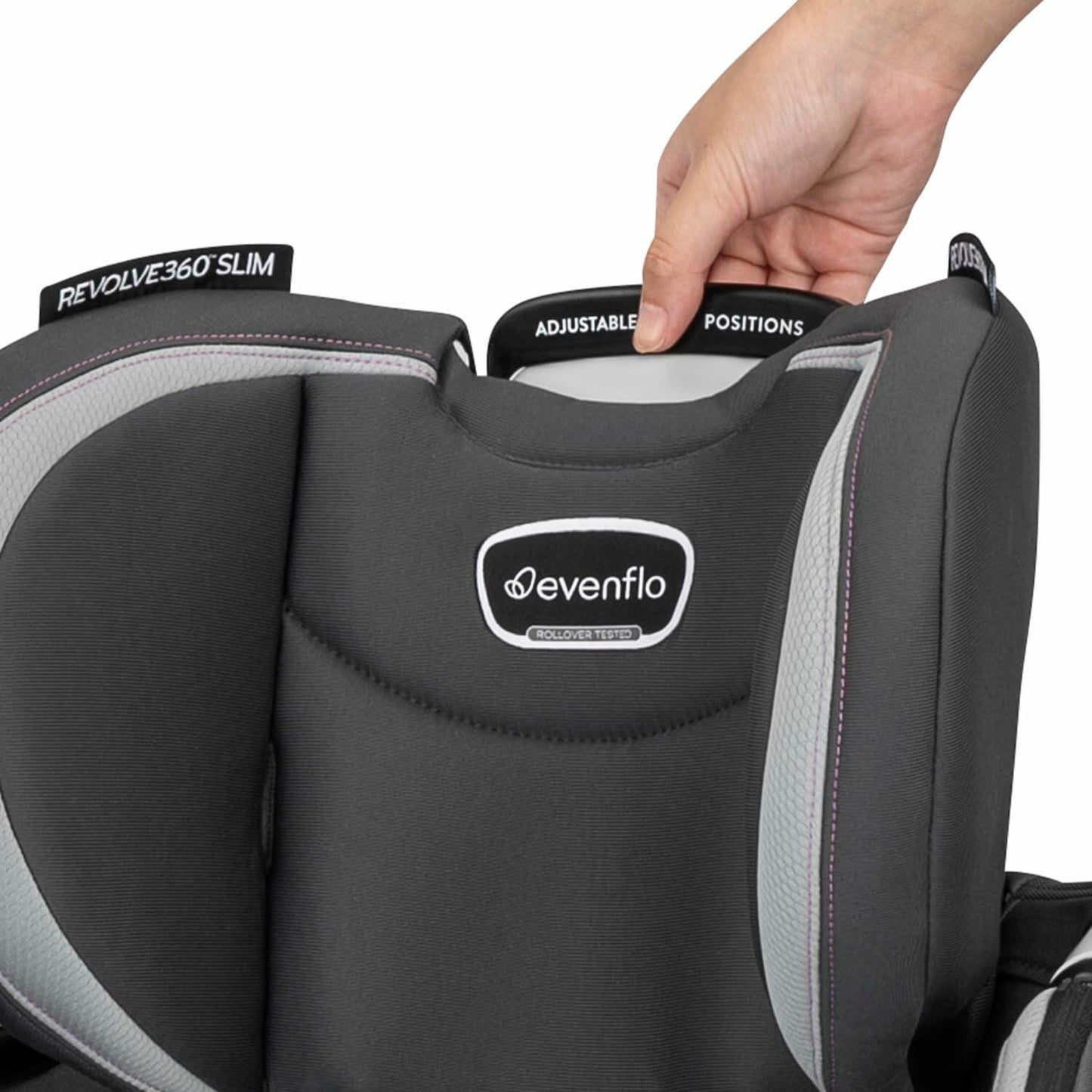 Revolve360 Slim 2-in-1 Rotational Car Seat with Quick Clean Cover (Sutton Purple)