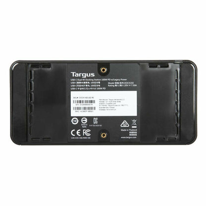 Targus USB-C Dual Monitor 4K HDMI Docking Station with 100W Power Delivery (DOCK182GLZ-40) DOCK182-A1, Black