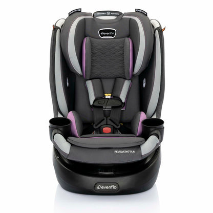 Revolve360 Slim 2-in-1 Rotational Car Seat with Quick Clean Cover (Sutton Purple)