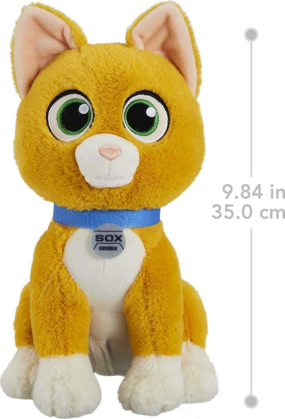 Disney and Pixar Lightyear Sox Plush with Sound, Robot Cat Soft Doll Inspired by Character