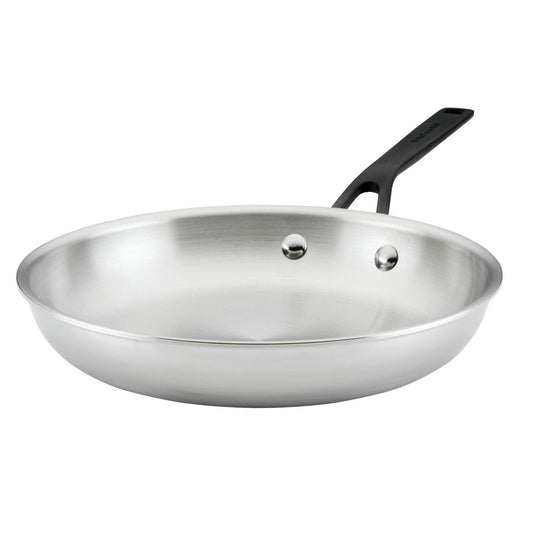 KitchenAid 5 Ply Clad 10 inch Stainless Steel Frying Pan, Polished Stainless Steel
