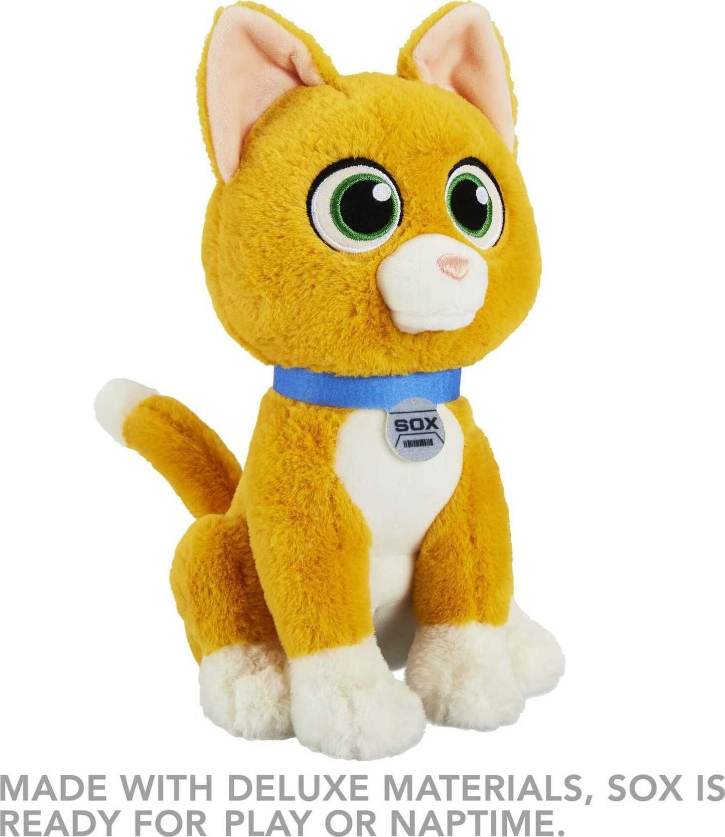 Disney and Pixar Lightyear Sox Plush with Sound, Robot Cat Soft Doll Inspired by Character