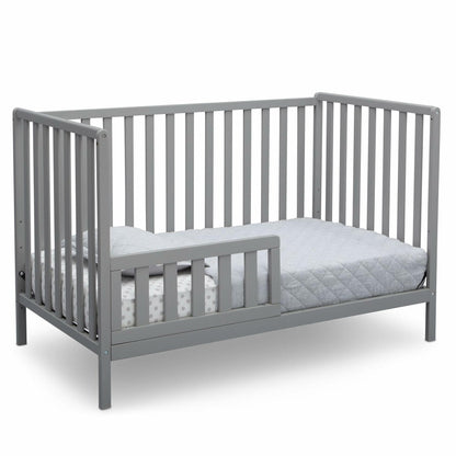 Delta Children Heartland 4-in-1 Convertible Crib - Greenguard Gold Certified, Grey 4-in-1 Crib Grey