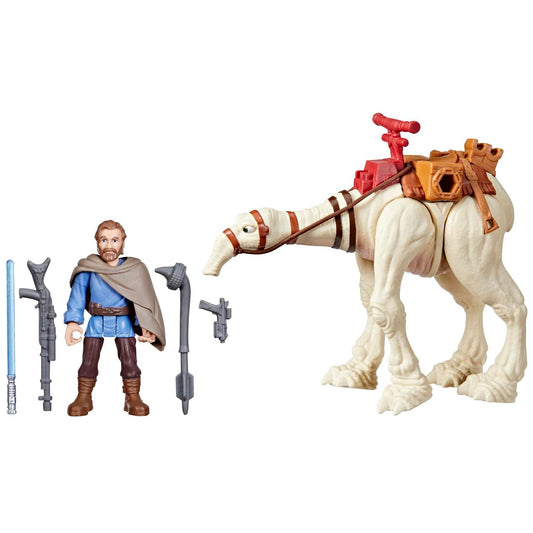 Star Wars Mission Fleet Tatooine Trek, Ben Kenobi with Eopie, 2.5-Inch Action Figures