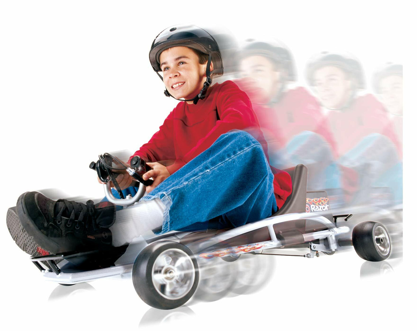Razor Ground Force - Electric Go-Kart for Ages 8+, Up to 12 MPH, Up to 40 Minutes of Continuous Use, Variable Speed Throttle, 24V Rechargeable Battery