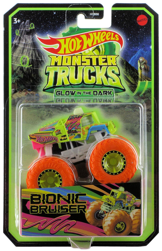 Hot Wheels Monster Trucks Die-Cast 1:64 Scale Toy Truck that Glows in the Dark (Styles May Vary)