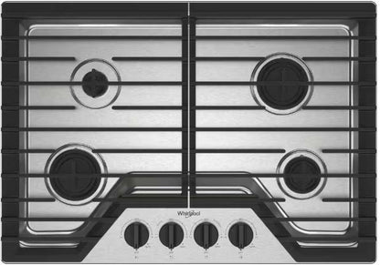 30" Gas Cooktop with SpeedHeat Burner - Stainless Steel by Whirlpool