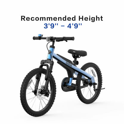 Ninebot Kids Bike by Segway 18 Inch, Blue, Premium Grade,Recommended Height 3'9'' - 4'9''