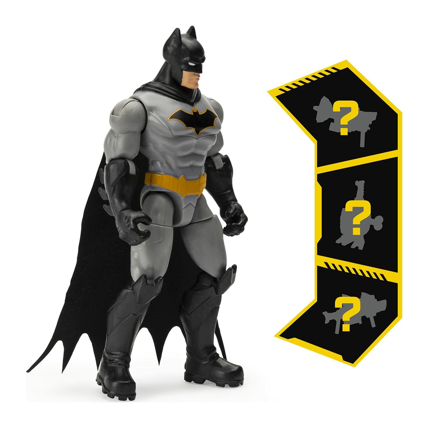 DC Comics Batman 4-inch Action Figure with 3 Mystery Accessories