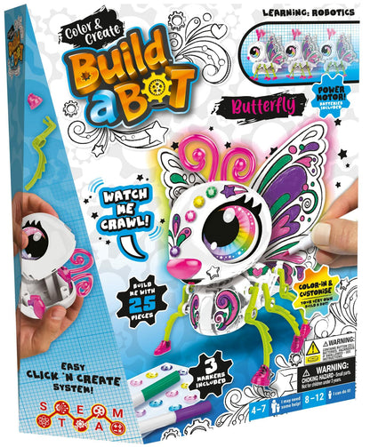 Color & Create Build a Bot Butterfly
