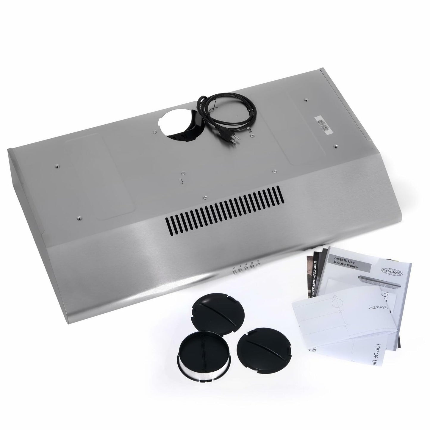 Cosmo COS-5MU36 36" 200 CFM Under Cabinet Range Hood Kitchen Hood in Stainless Steel
