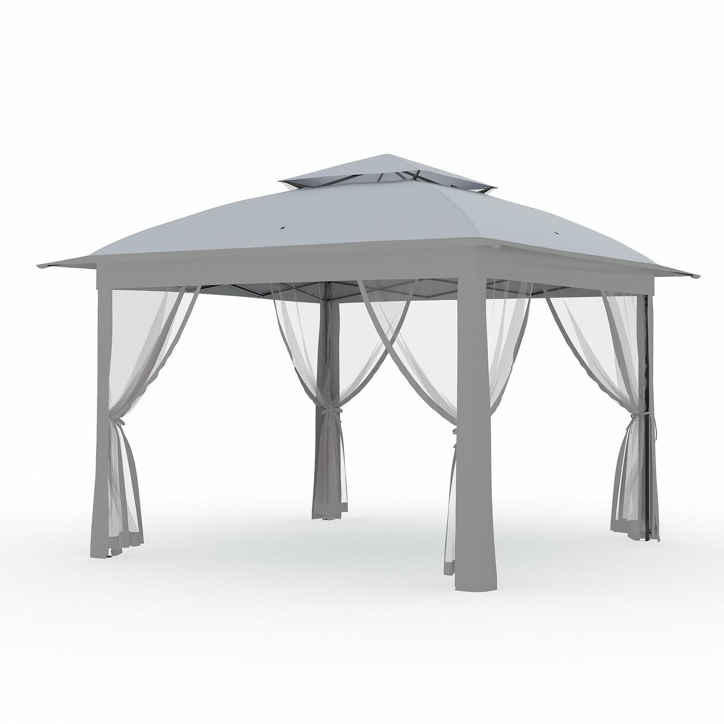 Outdoor Canopy Tent with Mosquito Netting, 11 ft for Patio, Outdoor Gazebo with Portable Carrying Bag