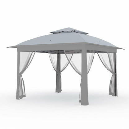 Outdoor Canopy Tent with Mosquito Netting, 11 ft for Patio, Outdoor Gazebo with Portable Carrying Bag