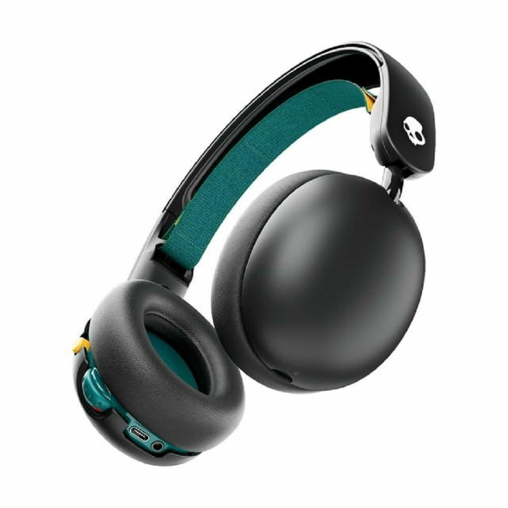 Skullcandy Grom Wireless XT Bluetooth Headphones, Designed for Kids, 3.5mm AUX Cable Included for Wired Connection, Black