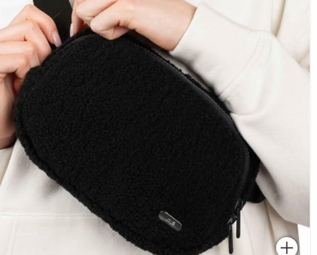 Lole Unisex Fleece Belt Bag, Black