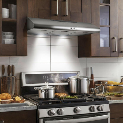 Cosmo COS-5MU36 36" 200 CFM Under Cabinet Range Hood Kitchen Hood in Stainless Steel