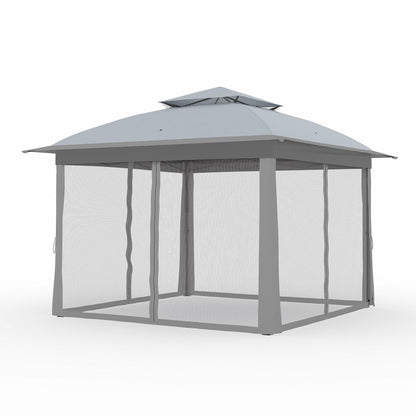 Outdoor Canopy Tent with Mosquito Netting, 11 ft for Patio, Outdoor Gazebo with Portable Carrying Bag