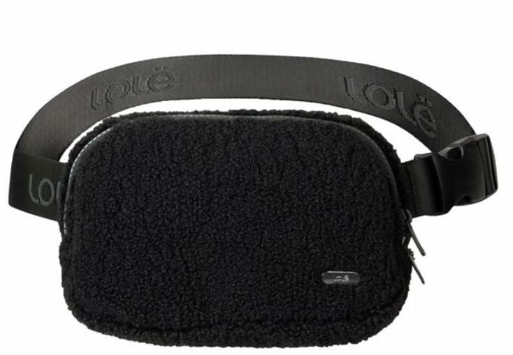 Lole Unisex Fleece Belt Bag, Black