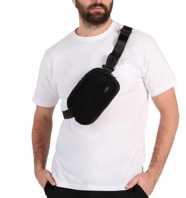 Lole Unisex Fleece Belt Bag, Black