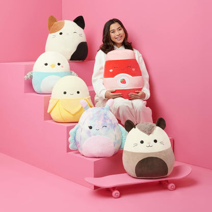 Squishmallows Original 12in Belana The Aqua Cow Sleepamallows – Official Jazwares Plush (Medium-Sized)