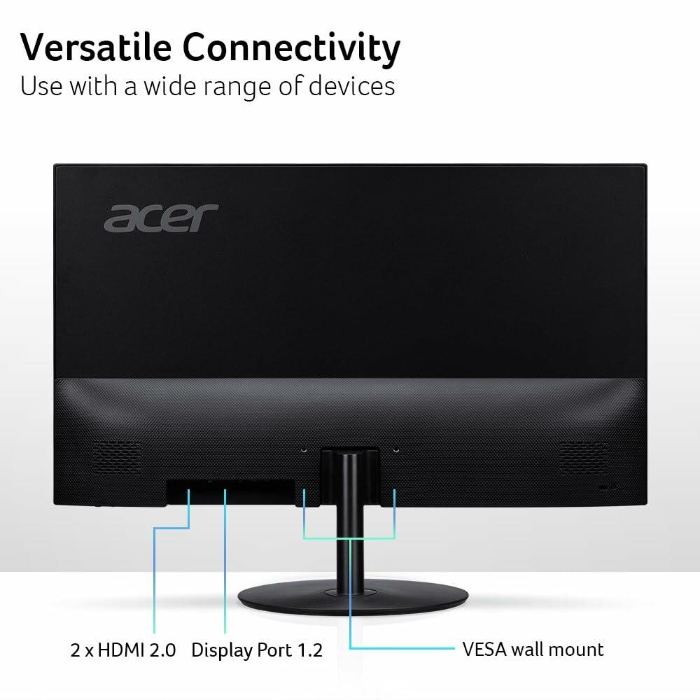 acer SB272U E - 27" Monitor WQHD 2560x1440 IPS 100Hz 1ms 250Nit HDMI DisplayPort (Renewed)