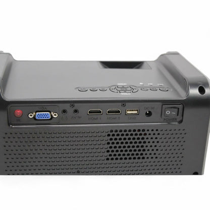 RCA RPJ060 Projector 150" Portable 1080p LED/LCD | Rechargeable Battery | Built-in Handles and Speaker - Black/Gray