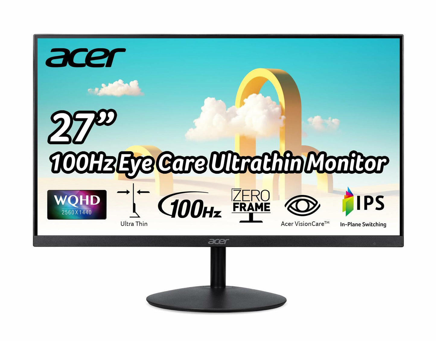acer SB272U E - 27" Monitor WQHD 2560x1440 IPS 100Hz 1ms 250Nit HDMI DisplayPort (Renewed)