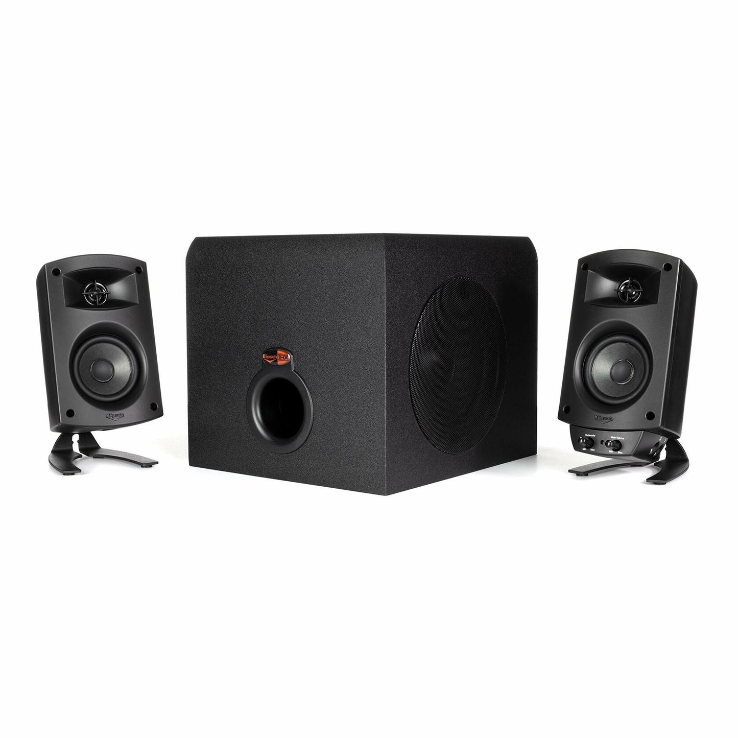Klipsch Pro Media 2.1 THX Computer Speakers Two-Way Satellites 3" Midbass Drivers and 6.5" Subwoofer