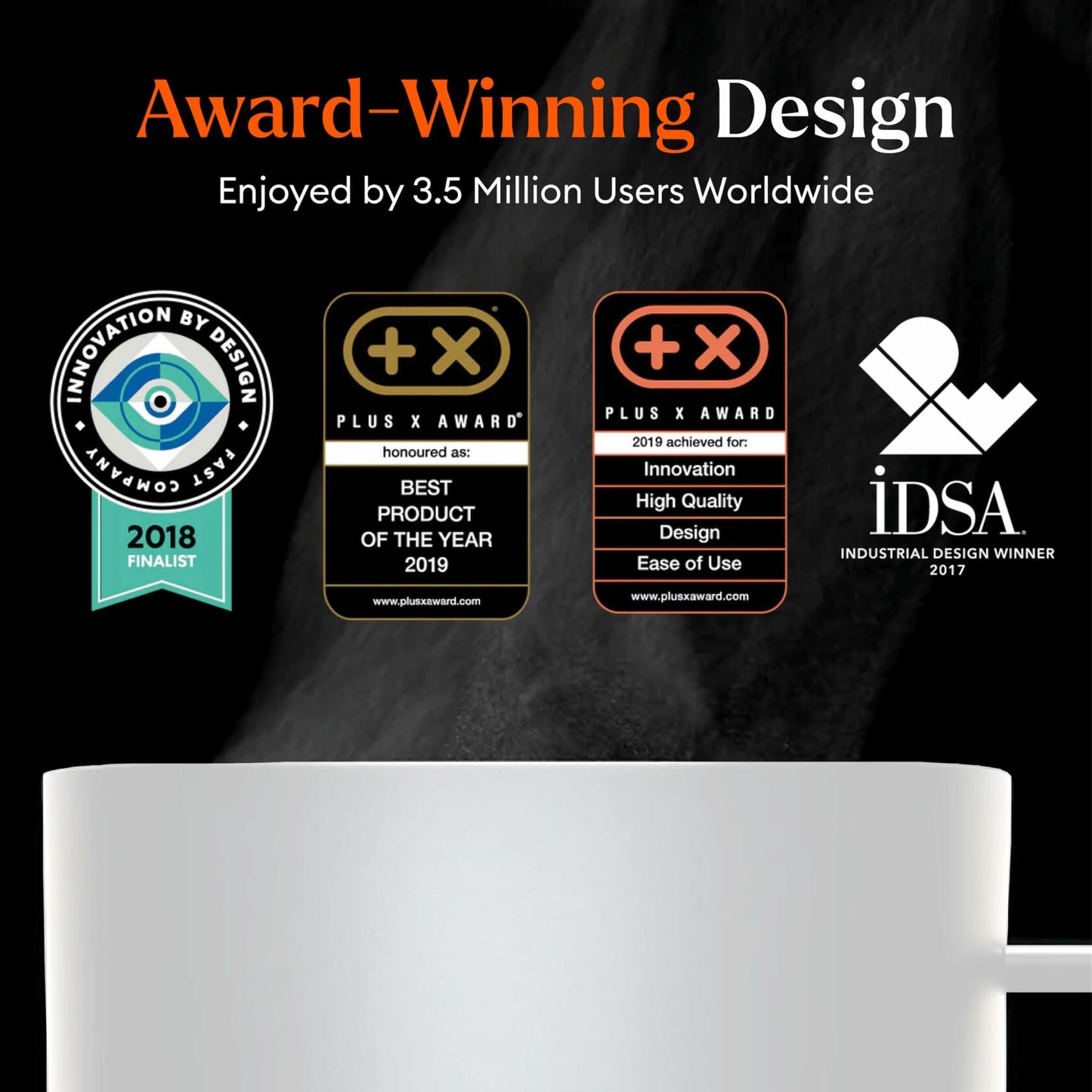 Ember Temperature Control Smart Mug 2, 10 oz, Gold, up to 1.5-hr Battery Life - App Controlled Heated Coffee/Tea Mug - Improved Design