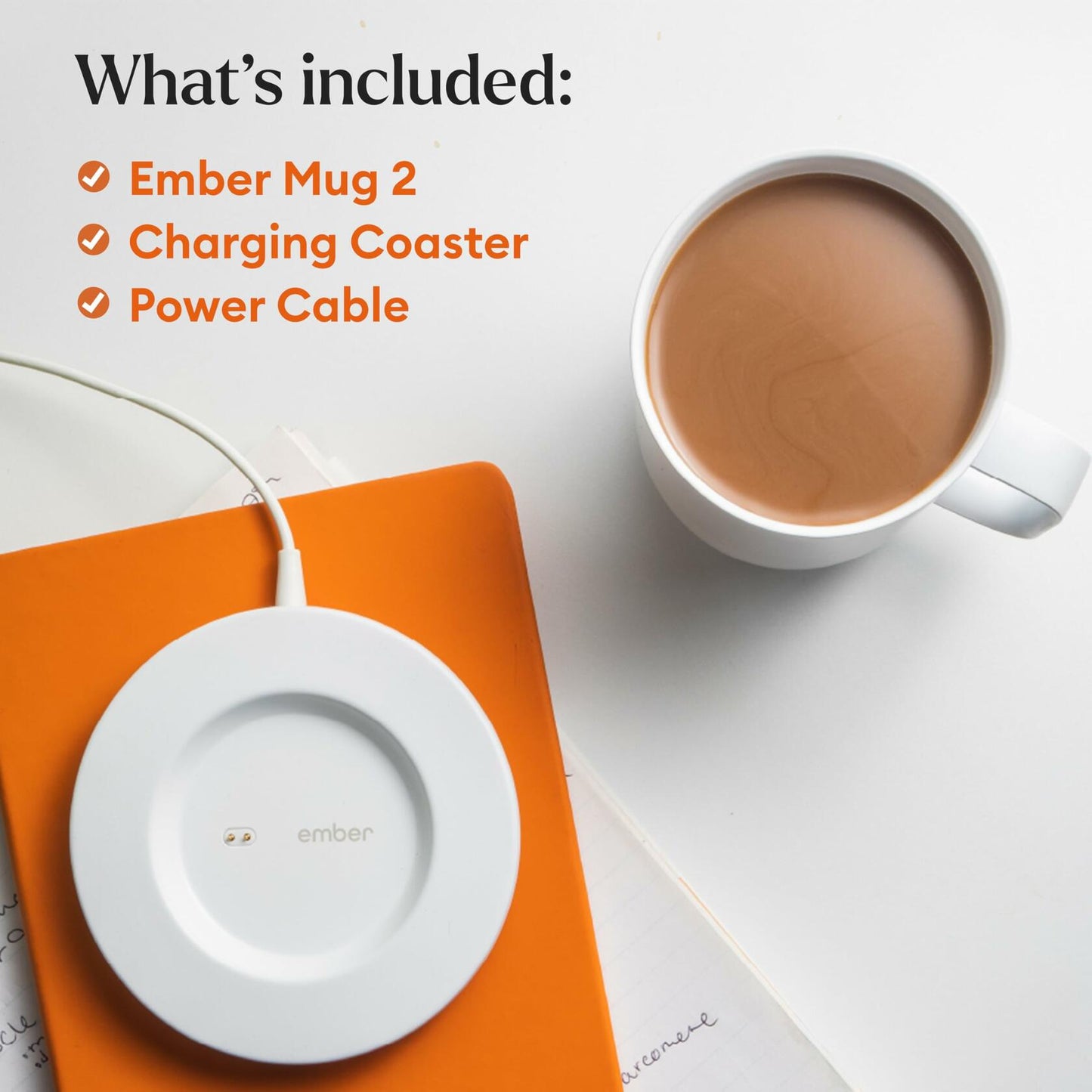 Ember Temperature Control Smart Mug 2, 10 oz, Gold, up to 1.5-hr Battery Life - App Controlled Heated Coffee/Tea Mug - Improved Design