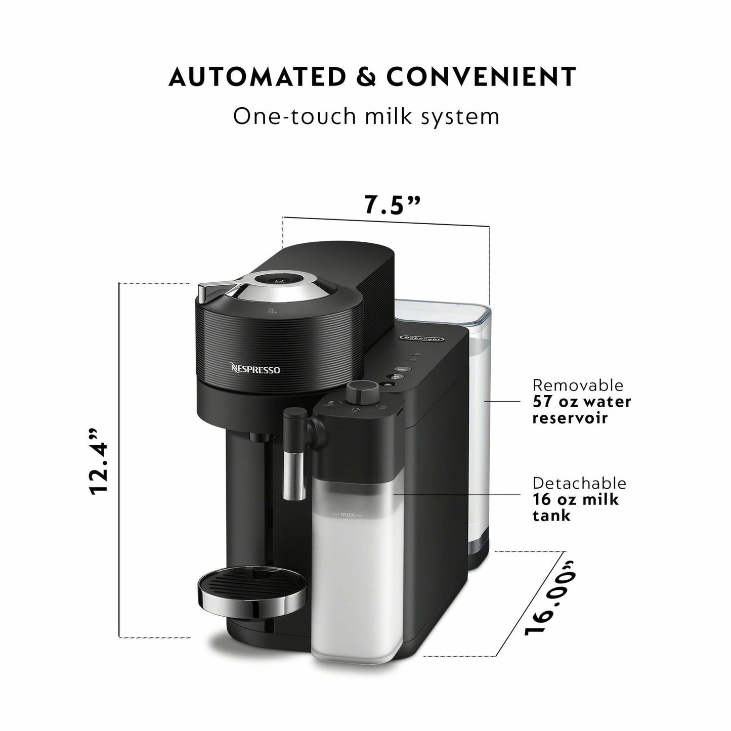 Nespresso by De'Longhi Nespresso Vertuo Lattissima by De'Longhi, White