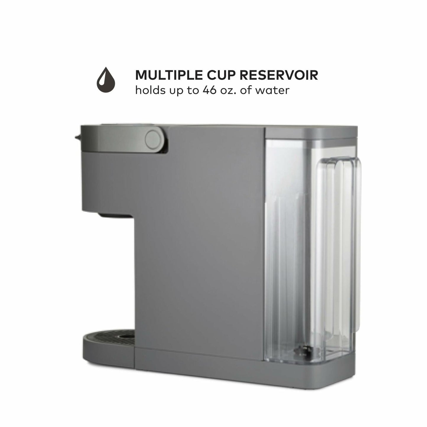Keurig K-Slim + ICED Single Serve Coffee Maker, Hot and Cold Coffee Capabilities, Brews 8 to 12oz Cups, 46oz Removable Reservoir, Gray