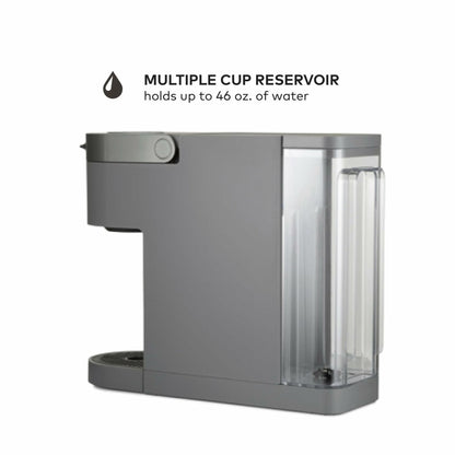 Keurig K-Slim + ICED Single Serve Coffee Maker, Hot and Cold Coffee Capabilities, Brews 8 to 12oz Cups, 46oz Removable Reservoir, Gray