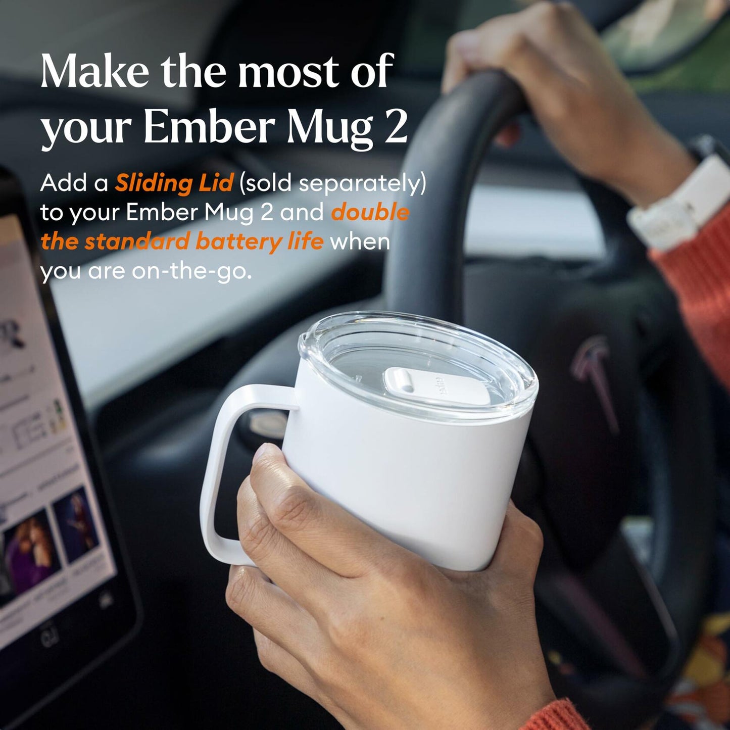 Ember Temperature Control Smart Mug 2, 10 oz, Gold, up to 1.5-hr Battery Life - App Controlled Heated Coffee/Tea Mug - Improved Design