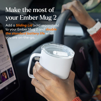 Ember Temperature Control Smart Mug 2, 10 oz, Gold, up to 1.5-hr Battery Life - App Controlled Heated Coffee/Tea Mug - Improved Design