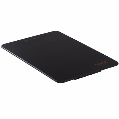 VEVOR Electric Warming Tray, Food Warming Trays for Buffet, Fast Heating Warming Trays, Portable Tempered Glass Heating Tray, ETL, 16.5" x 11"