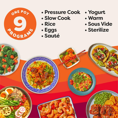 Instant Pot 6Qt Duo Plus 9-in-1 Multicooker, Pressure Cooker, Slow Cook, Rice Maker, Steamer, Saut, Yogurt, Warmer & Sterilizer, Stainless Steel, 6 Quarts