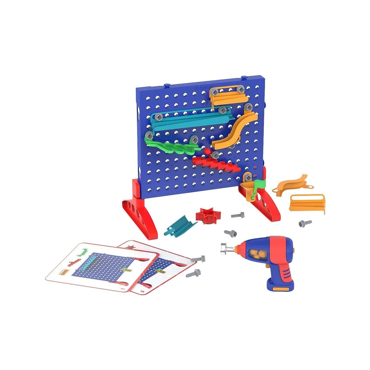 Educational Insights Design and Drill Marble Maze, Children's STEM Toy with Electric Drill, Toy Maze, Ages 5+