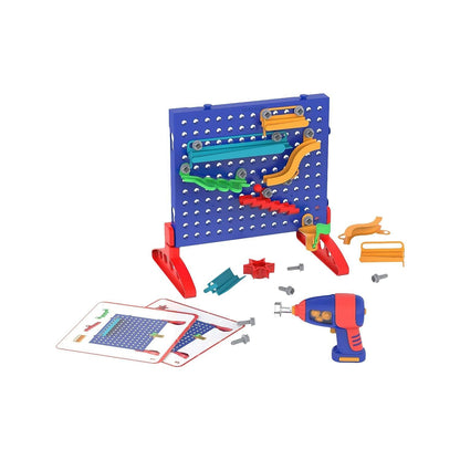Educational Insights Design and Drill Marble Maze, Children's STEM Toy with Electric Drill, Toy Maze, Ages 5+
