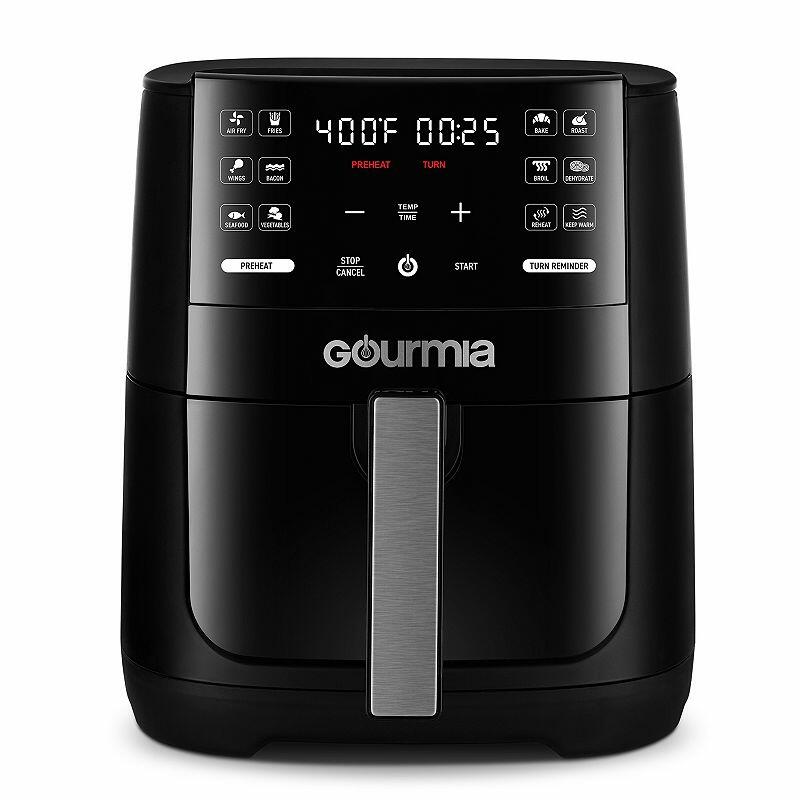 Gourmia - 6-Quart Digital Air Fryer - Black